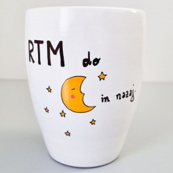 Lonec z ročno poslikavo RTM do lune in nazaj